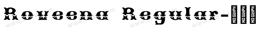 Roveena Regular字体转换